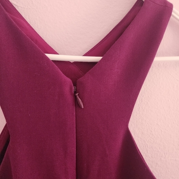 Likely Kensington Halter Cocktail Dress in Plum Size 4 - Picture 11 of 12